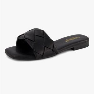 CUSHIONAIRE Women's Franca Slide Sandal